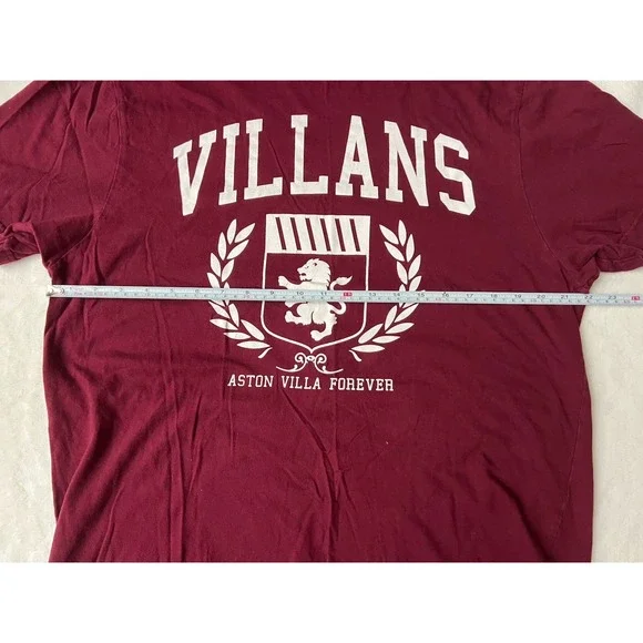 Aston Villa FC T-Shirt Premier League Soccer Football Size L - Picture 7 of 8